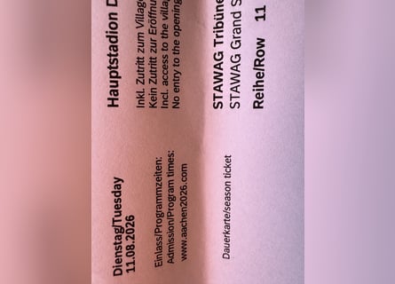 Ticket WM Achen Dressur - toller Preis !