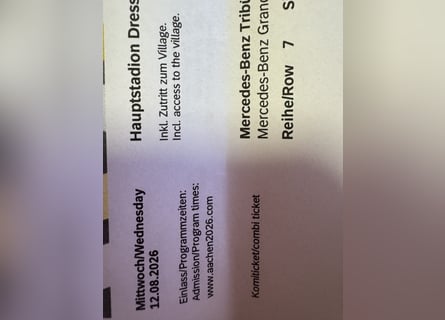 WM Ticket Dressur Grand Prix - toller Preis