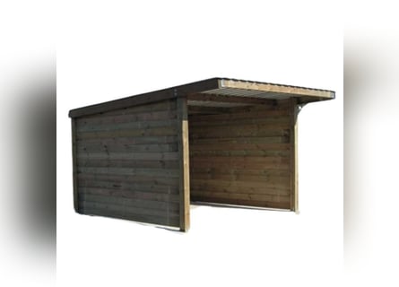 Holz-Pferdeboxenstall ABRI CONFORT 3x4 m verfügbar