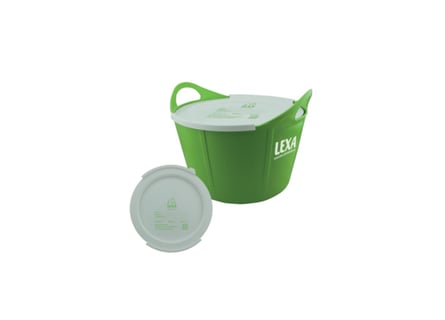 LEXA Flexischale mit Deckel - elastischer Futtereimer mit Tragegriffen 17 Liter UVP 9,20€