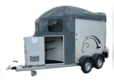 Carrello per cavalli Liberté Origines Gold con selleria