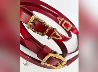 Riendas Barroca de cuero Lazypony, baroque reins, leather horse reins