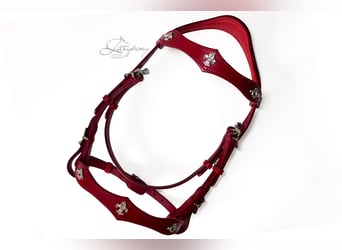 Baroque bridle Vienna Lazypony, cabezada de cuero barroca, leather horse bridle,