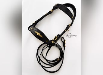 Cabezada Lazypony de estilo barroco, Fancy handcrafted baroque bridle Lazypony