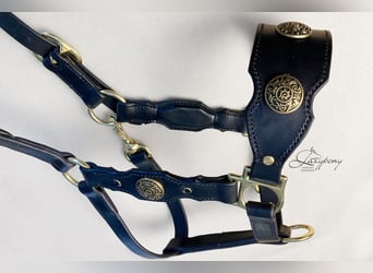 Baroque horse halter Lazypony, Cabezada cuadra Barroca Lazypony, cabezada de cuero