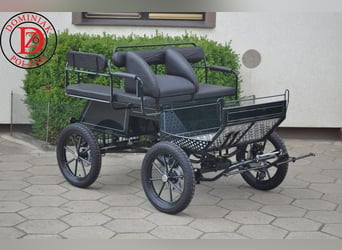 Pony wagonette, ancho de vías 120 cm, incluye 2 cabestros, acople y 4 frenos de disco tipo 104 A