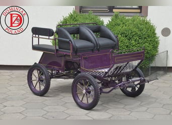 Pony wagonette, ancho de vías 120 cm, incluye 2 cabestros, acople y 4 frenos de disco tipo 104 A