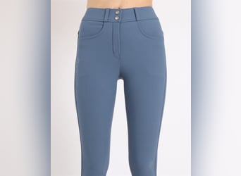 Breeches Ess Megan de tiro alto Azul oceano.