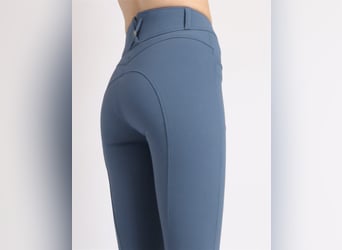 Breeches Ess Megan de tiro alto Azul oceano.