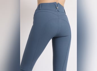 Breeches Ess Megan de tiro alto Azul oceano.