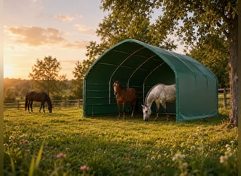 Lona de acción con 900 g/m² - Carpa para pasto, refugio para caballos, tienda de almacenamiento, tie