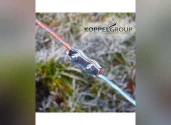 Cuerda de cercado premium de 6 mm para caballos, 500 m, color naranja