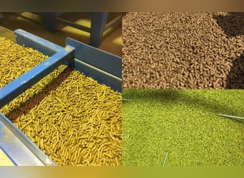Cabezadas de heno regionales, cabezas de alfalfa, pellets de heno, pellets de alfalfa, cobs, pellets