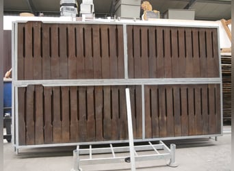 Trennwände mit Bongossiholzfüllung 3,50 m x 2m 