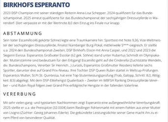 Baden-Wurtemberger, Yegua, Potro (05/2026), Castaño