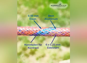 500 meters, 6 mm Maxalon electric fence cord, PREMIUM, orange