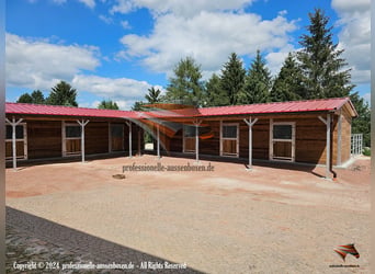 Buy an outdoor stable – construct a horse barn with ideal stables and an open stall for horses