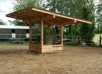 High-quality hay rack measuring 2 x 2 meters, made of solid material, extremely sturdy, with a 5 x 5