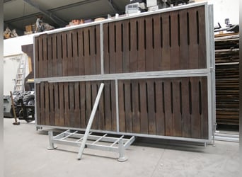 Trennwände mit Bongossiholzfüllung 3,50 m x 2m 