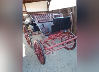 Historical wagonette from around 1920 – dark blue/red – ready to ride immediately – excellently main