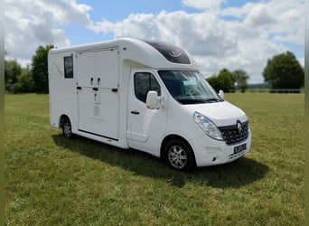 Renault Master Horsebox with automatic transmission, only 35,300 km, 170 HP, livestock transporter,