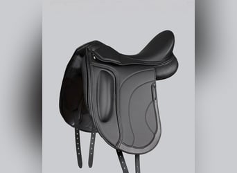 Montpellier Synthetic Dressage Saddle Black