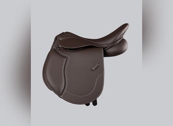 Biarritz Synthetic Pony GP/Jump Saddle Dark Havana