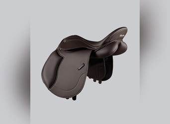 Biarritz Synthetic Pony GP/Jump Saddle Dark Havana