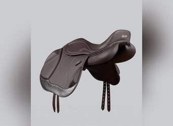 Rouen Synthetic Monoflap Cross Country Saddle Dark Havana