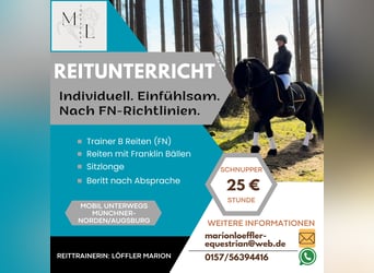 Mobiler Reitunterricht und Beritt 