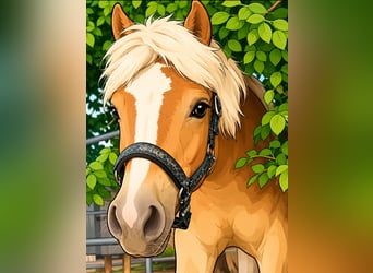 Haflinger, Étalon, 1 Année, 148 cm, Alezan