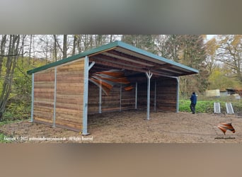 TOP Unterstand für Pferde - Offenstall bauen, Pferdeunterstand, Weideunterstand, Weidehütte pferd,