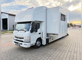 Mercedes-Benz Pferdetransporter Fuso Automatik 7,5t PV Anlage autark Pop-out Horsetruck Wohnmobil