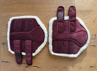 Kentucky Velvet Contrast Gamaschen Bordeaux L