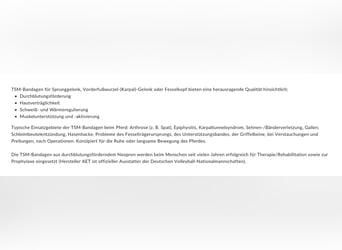 TSM-vet Reha Polsterbandagen Vorderfusswurzelgelenk re+li