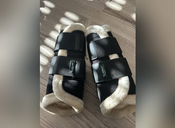 Dressurgamaschen Etalon Vert vorne Vollblut