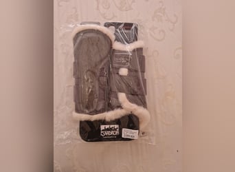 Eskadron Gamaschen Set, Braun | Faux Fur | Neu!! Größe M
