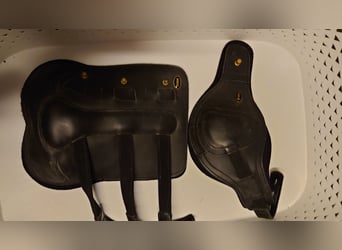 Ledergamaschen mit Wechselinlays Pony schwarz 