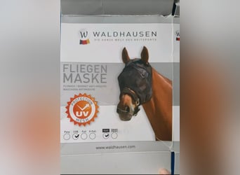 Fliegenmaske Cob Fliegenhaube schwarz 