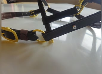 Waldhausen Lederhalfter X-Line crystal braun-gold neu