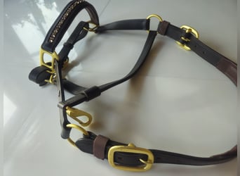 Waldhausen Lederhalfter X-Line crystal braun-gold neu