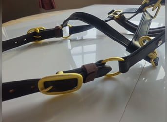 Waldhausen Lederhalfter X-Line crystal braun-gold neu