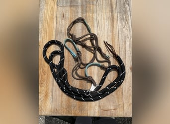 Knotenhalfter mit Ringen Gr. KB Kaltblut inkl. Bodenarbeitseil