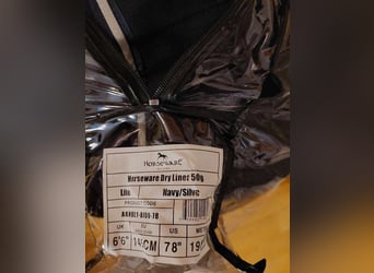 HORSEWARE Unterdecke Dry Liner, Pferdedecke, 145 cm, navy/ silber, 50g