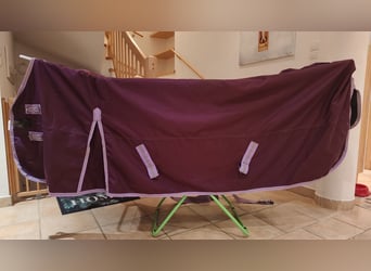 High Neck Outdoordecke 155 cm mit Fleecefutter Brombeer weinrot bordeaux