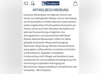 Winterdecke Highneck 125cm