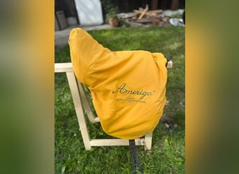 Amerigo Pasubio Dressursattel 17,5" Monoblatt schwarz