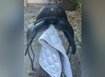 Neuwertigen Sattel Prestige Melody 17“/33 Klett D+1 CPS Monoblatt