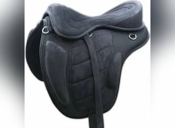 Amka Shetty Sattel - Wildleder schwarz