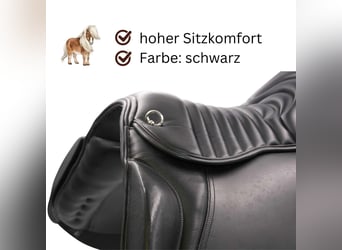 Kaltblutsattel 18 Zoll Wanderreitsattel mit weichem Rippsitz AMKA extra breit 36-42 Zoll